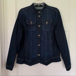 Esprit - Dark Wash Denim Jacket - Size 14